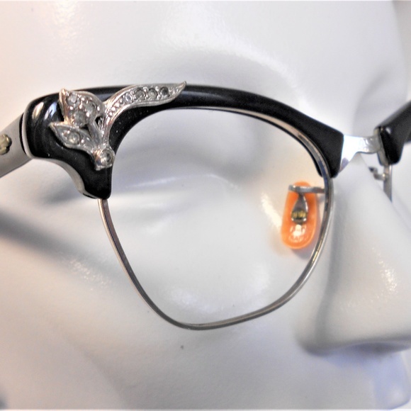 VINTAGE ARTCRAFT CAT EYE 1/10 12K WHITE GOLD FILLE - Picture 3 of 6